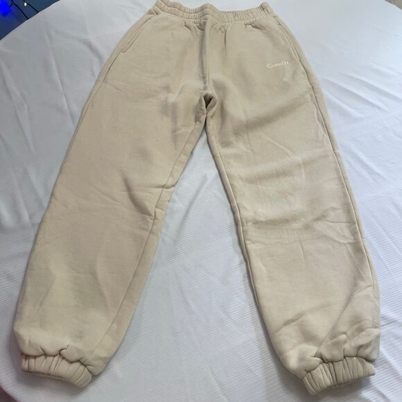 Comfrt Cream Bone Color Sweatpants Unisex Size Medium - Picture 1 of 7